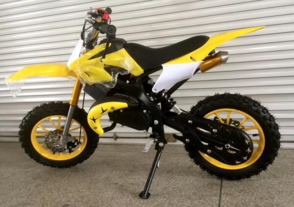 50 cc 4 Stroke Dirt Pro Bike (Yellow, Red & White) - Image 2